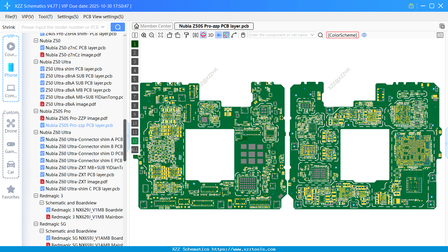 Nubia Z50S Pro-zzp PCB Layer